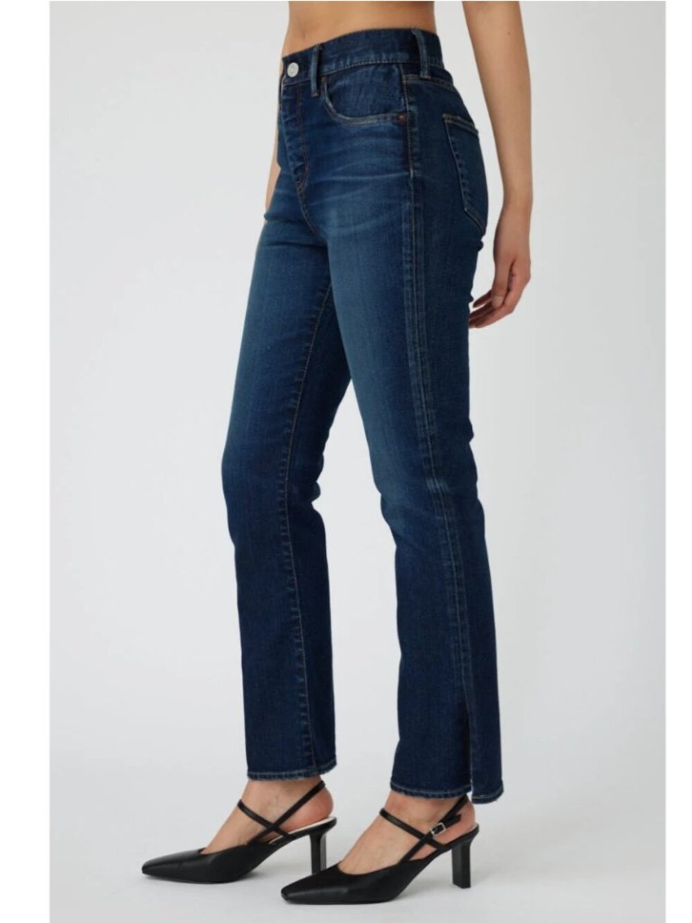 NWT Moussy Vintage Glendora Flare Dark Wash Jeans Sz 32 Made in Japan